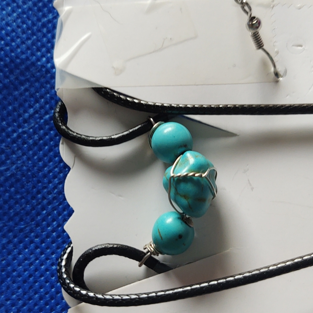 Necklace earrings and bracelet set